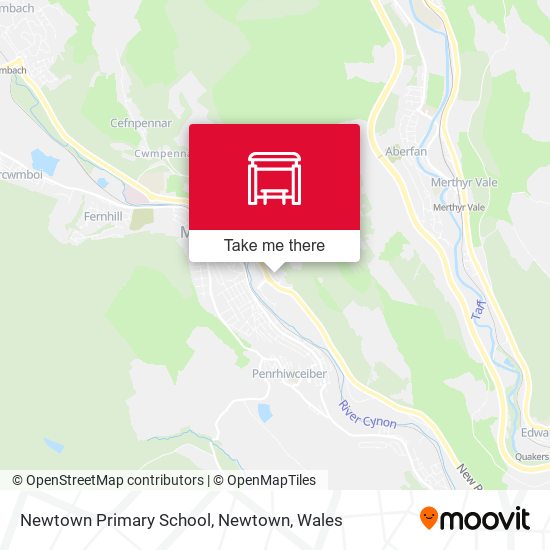 Newtown Primary School, Newtown map
