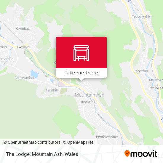 The Lodge, Mountain Ash map