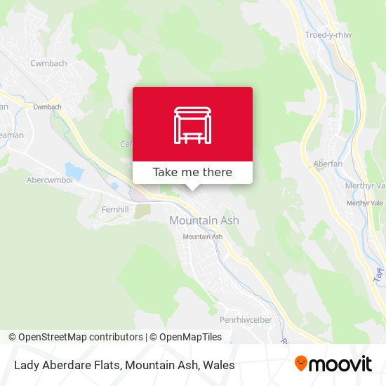 Lady Aberdare Flats, Mountain Ash map
