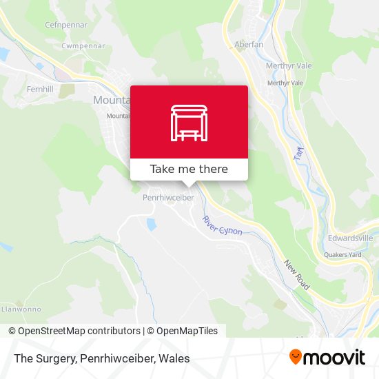 The Surgery, Penrhiwceiber map