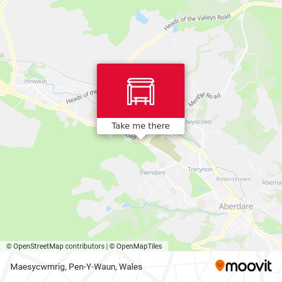Maesycwmrig, Pen-Y-Waun map