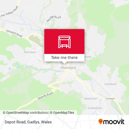 Depot Road, Gadlys map