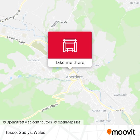 Tesco, Gadlys map