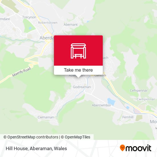 Hill House, Aberaman map