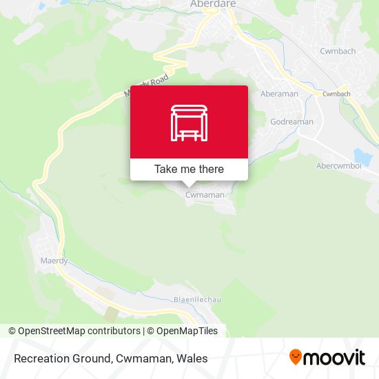 Recreation Ground, Cwmaman map