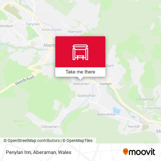 Penylan Inn, Aberaman map