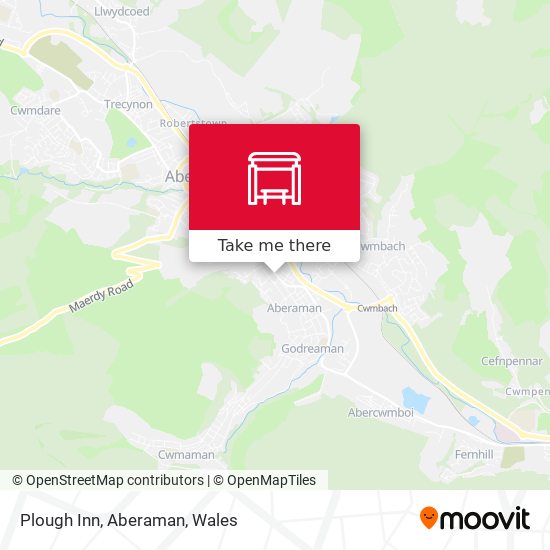 Plough Inn, Aberaman map