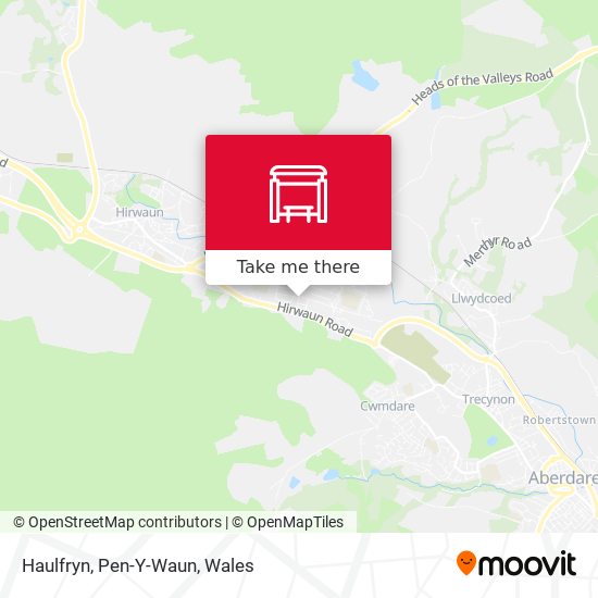 Haulfryn, Pen-Y-Waun map