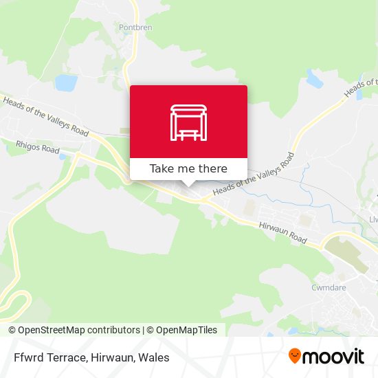 Ffwrd Terrace, Hirwaun map