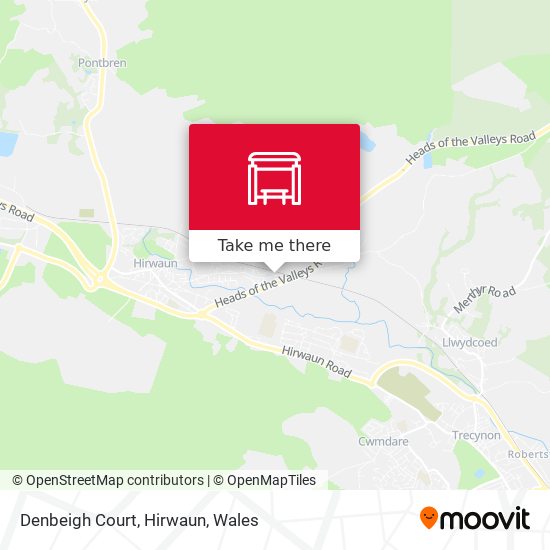 Denbeigh Court, Hirwaun map