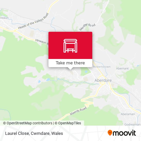 Laurel Close, Cwmdare map