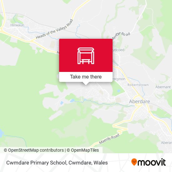 Cwmdare Primary School, Cwmdare map