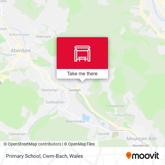 Primary School, Cwm-Bach map