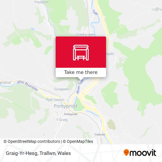 Graig-Yr-Hesg, Trallwn map