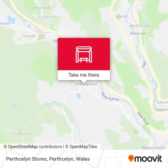 Perthcelyn Stores, Perthcelyn map