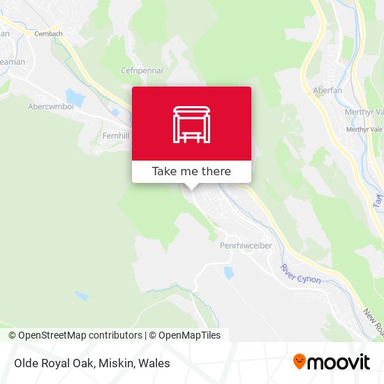 Olde Royal Oak, Miskin map