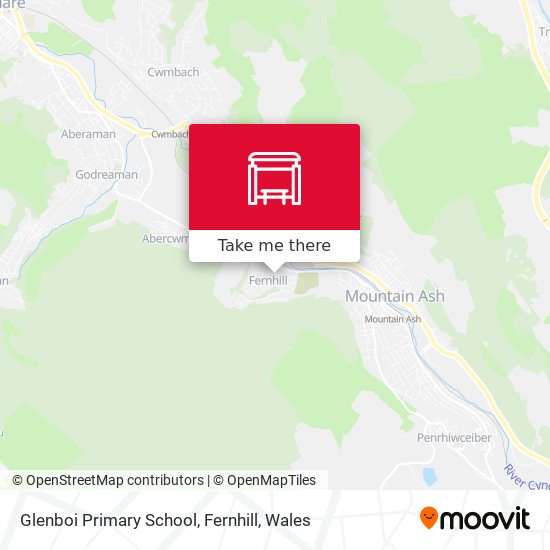 Glenboi Primary School, Fernhill map