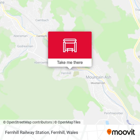 Fernhill Railway Station, Fernhill map