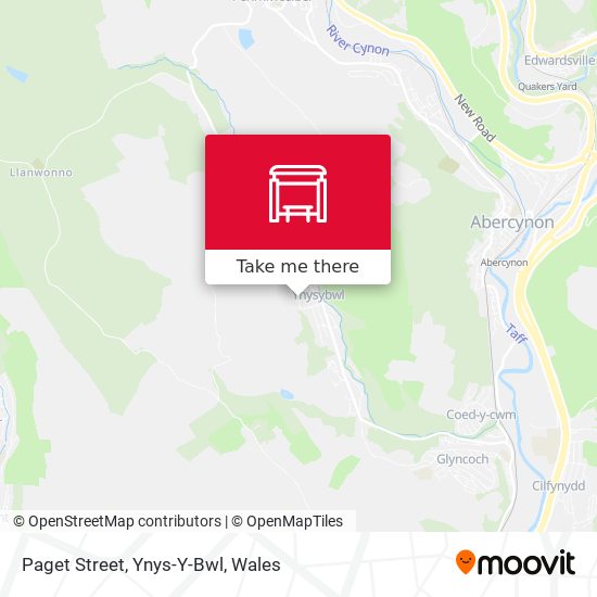 Paget Street, Ynys-Y-Bwl map