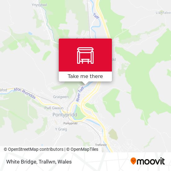 White Bridge, Trallwn map