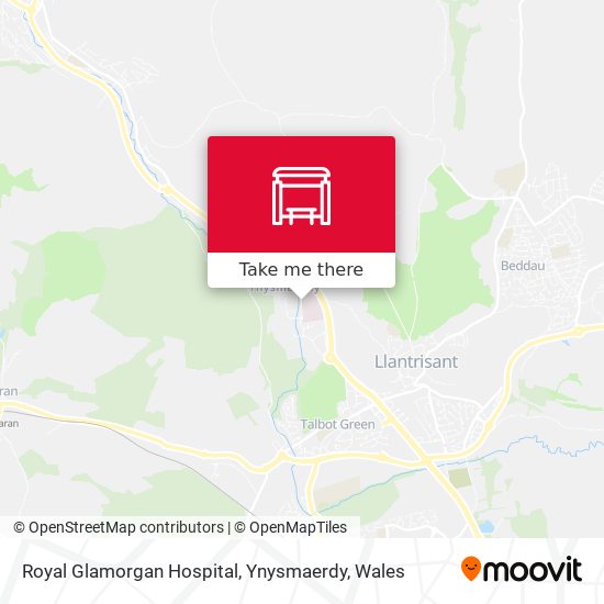 Royal Glamorgan Hospital, Ynysmaerdy map