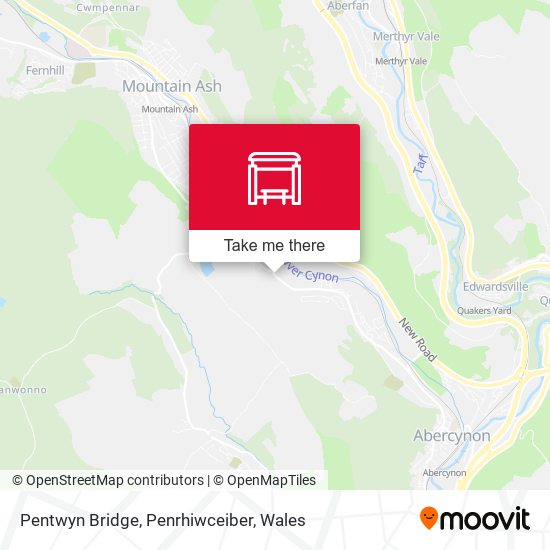 Pentwyn Bridge, Penrhiwceiber map