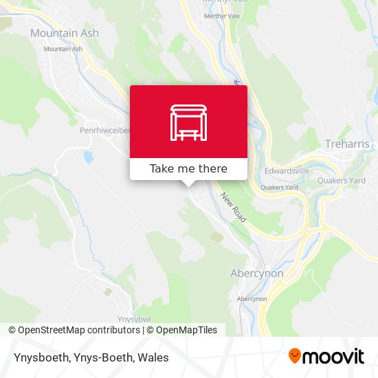 Ynysboeth, Ynys-Boeth map