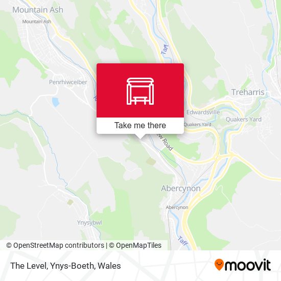 The Level, Ynys-Boeth map