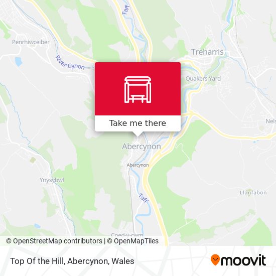 Top Of the Hill, Abercynon map