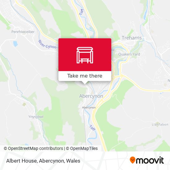Albert House, Abercynon map