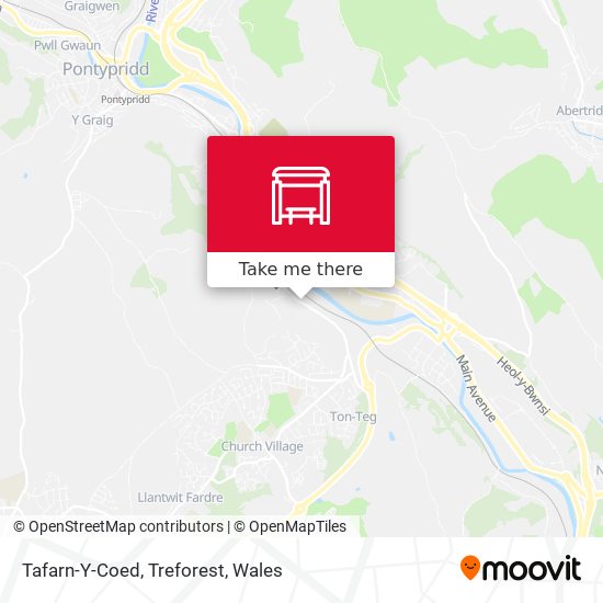 Tafarn-Y-Coed, Treforest map