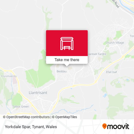 Yorkdale Spar, Tynant map