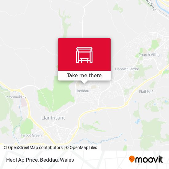 Heol Ap Price, Beddau map