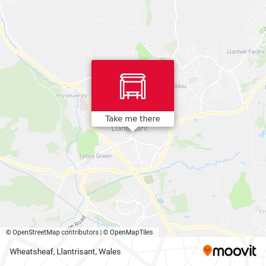 Wheatsheaf, Llantrisant map