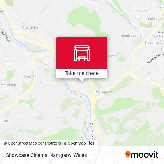 Showcase Cinema, Nantgarw map