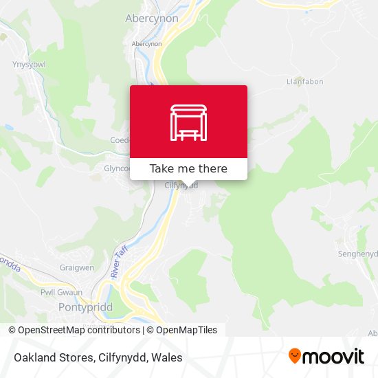 Oakland Stores, Cilfynydd map