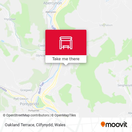 Oakland Terrace, Cilfynydd map