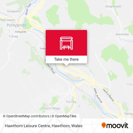 Hawthorn Leisure Centre, Hawthorn map