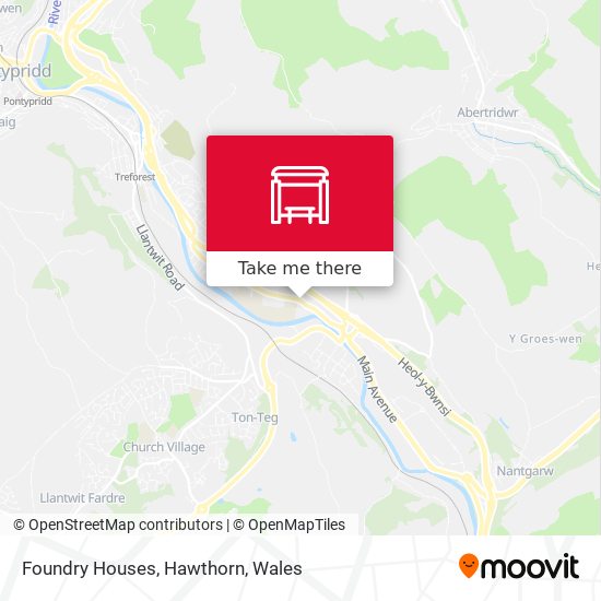 Foundry Houses, Hawthorn map