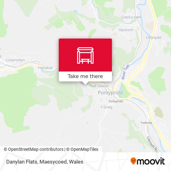 Danylan Flats, Maesycoed map