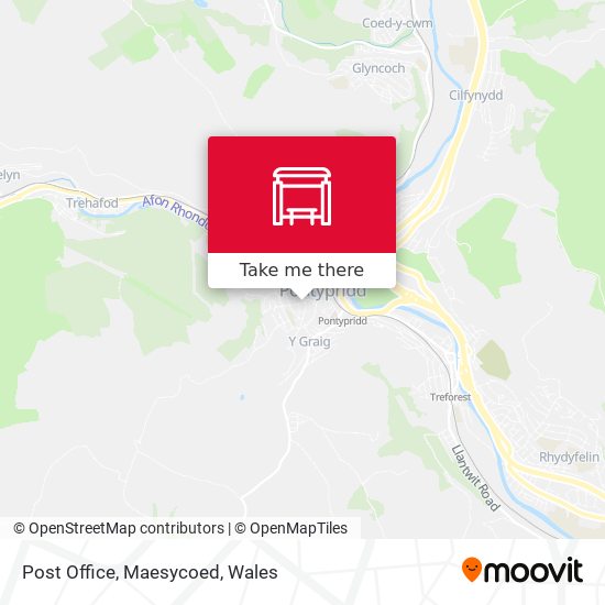 Post Office, Maesycoed map