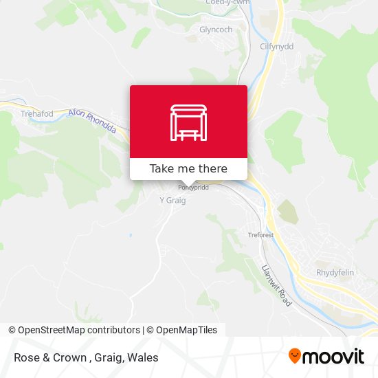 Rose & Crown , Graig map