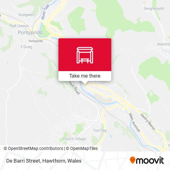 De Barri Street, Hawthorn map