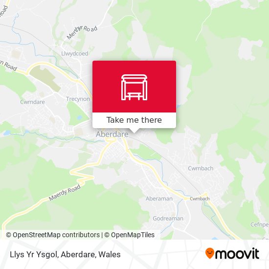 Llys Yr Ysgol, Aberdare map