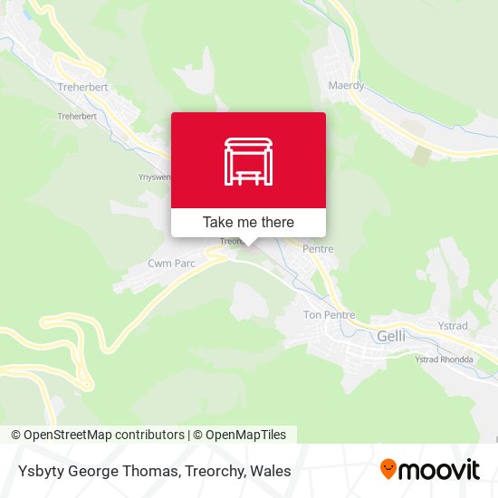 Ysbyty George Thomas, Treorchy map