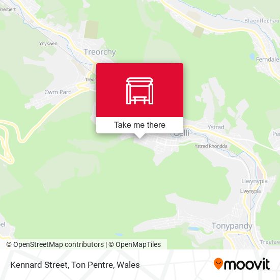 Kennard Street, Ton Pentre map