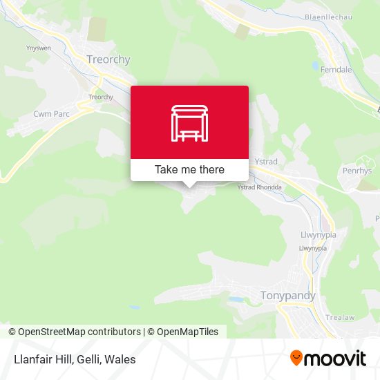 Llanfair Hill, Gelli map