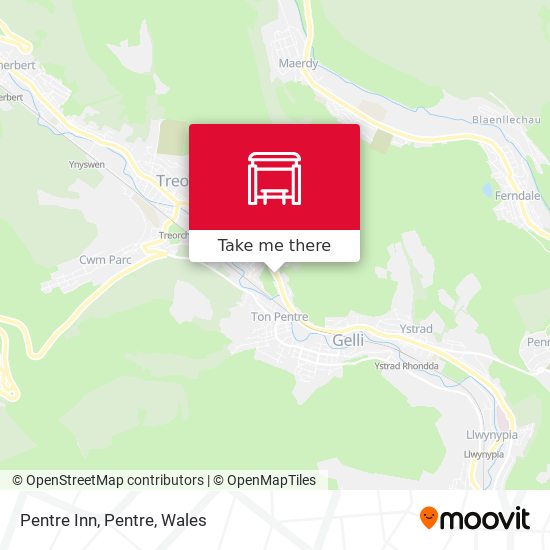 Pentre Inn, Pentre map
