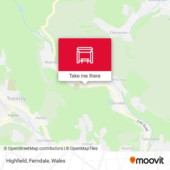Highfield, Ferndale map