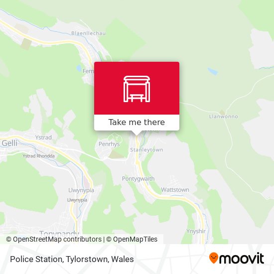 Police Station, Tylorstown map
